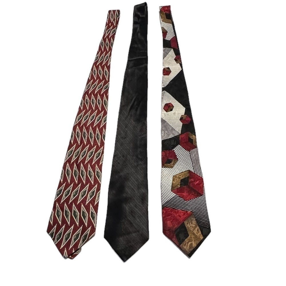 George Machado Tie Bundle Eclectic Grandpa Style Measurements in photos